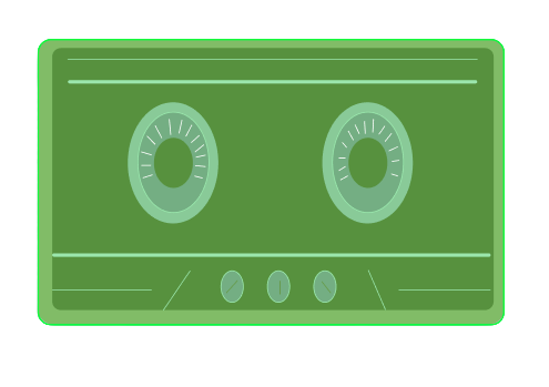 green cassette